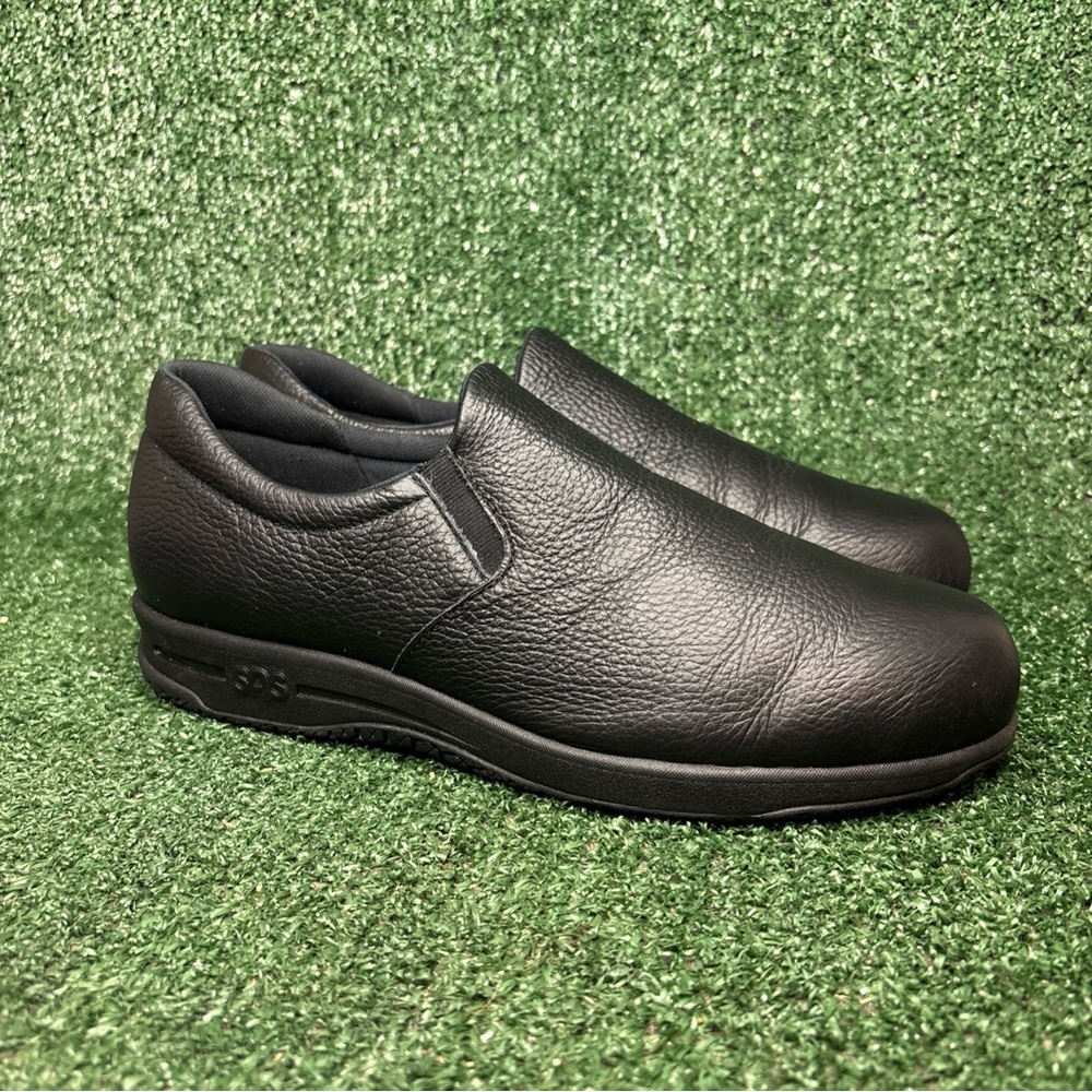 NEW SAS Patriot Slip-Resistant Black Women's Shoes Black Leather‎ Size 10 WIDE